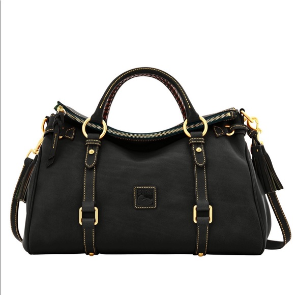 Dooney and Bourke Black Florentine Medium Satchel - Picture 2 of 8